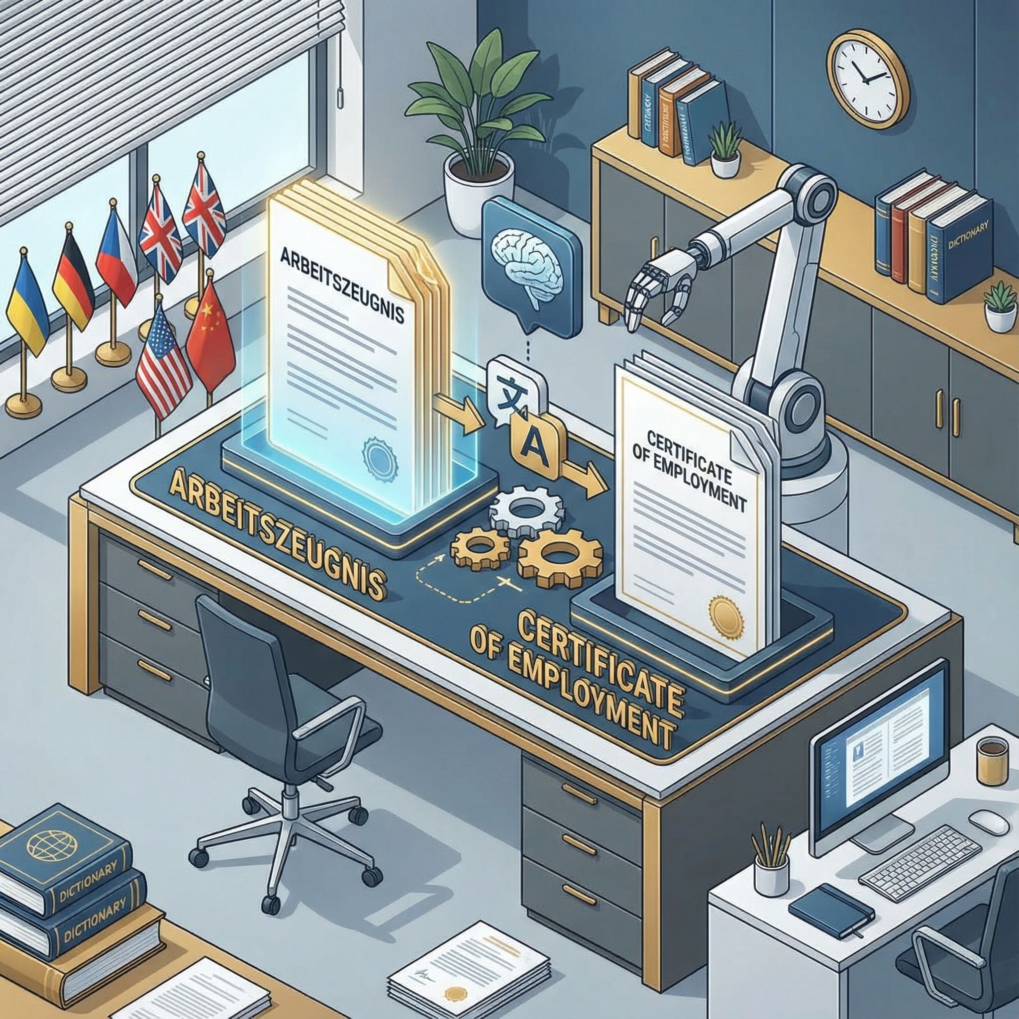 Arbeitszeugnis englisch übersetzen
